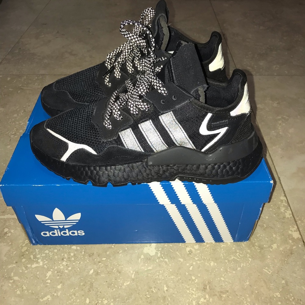 Adidas originals Nite Jogger Shoes - Men's - Core Black / Carbon /